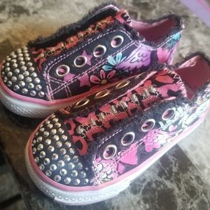Skechers Twinkle Toe Toddler Girls Sneakers Sz6